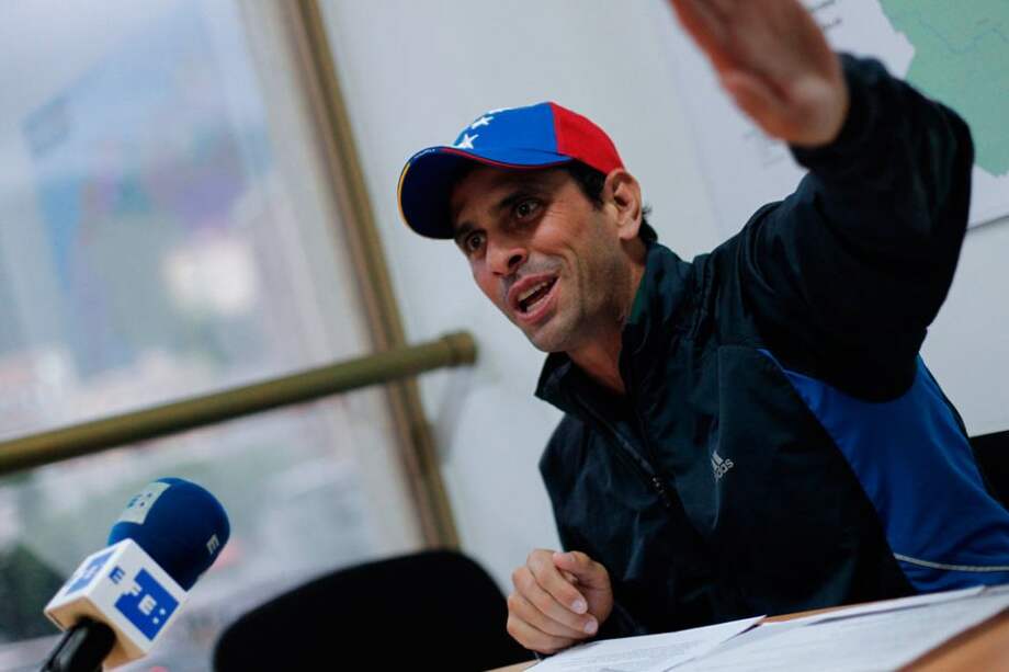 Henrique Capriles, candidato a la presidencia de Venezuela. Foto: EFE