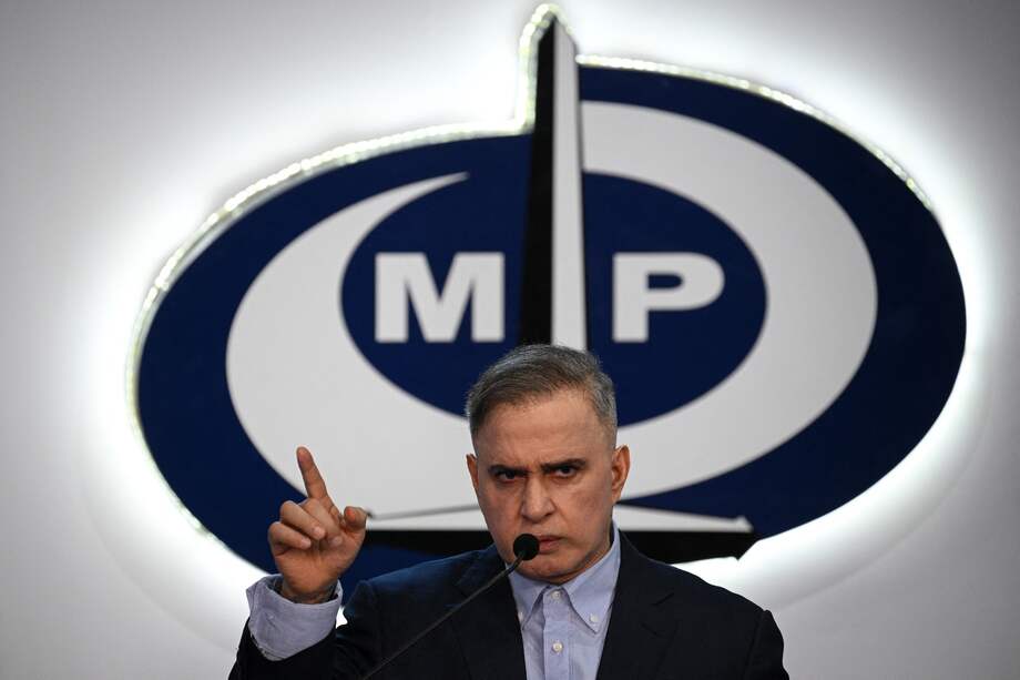 El fiscal general de Venezuela, Tarek William Saab, habla durante una conferencia de prensa en el Ministerio Público en Caracas el 18 de septiembre de 2024.