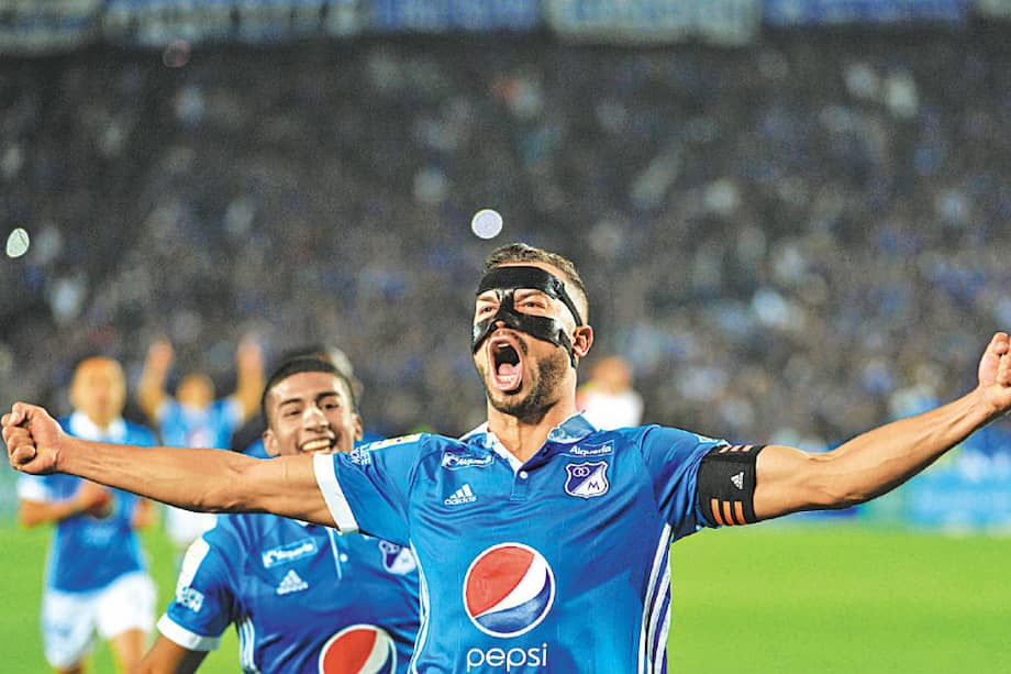 Andrés Cadavid marcó el gol del triunfo de Millonarios frente a Alianza Petrolera. / Gustavo Torrijos