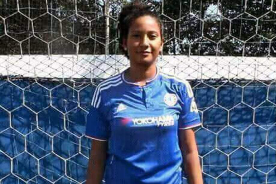 Angélica Pérez Pérez debutó en varias categorías del fútbol femenino bolivarense. / Cortesía