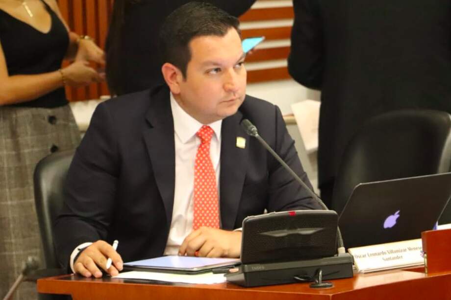 Óscar Villamizar (Centro Democrático) fue elegido representante por el departamento de Santander. / Captura de pantalla de Twitter