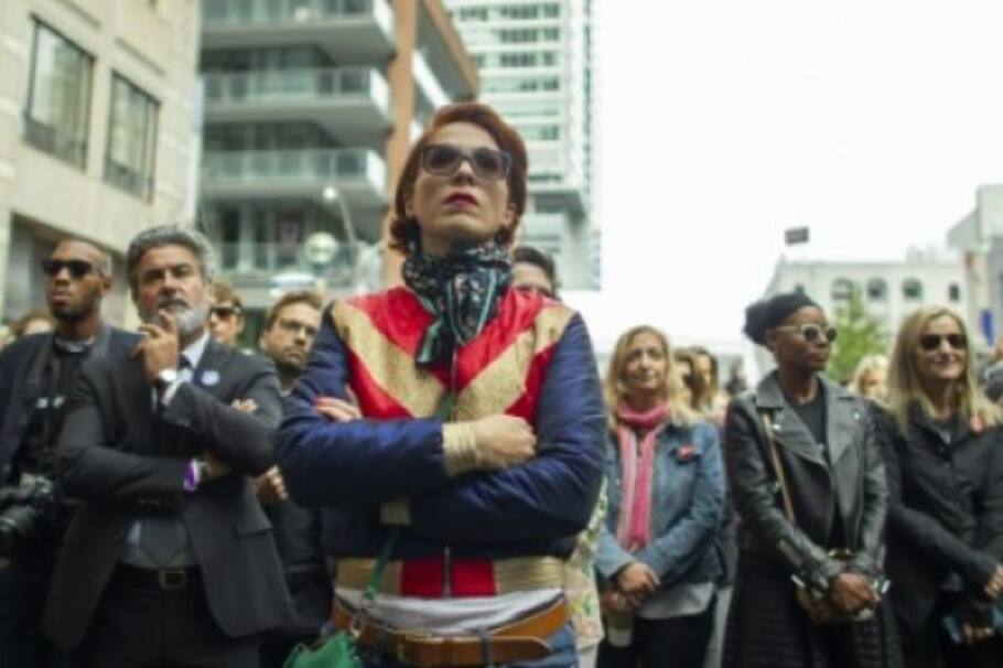 Las mujeres marcharon contra la discriminación en el Festival Internacional de Cine de Toronto