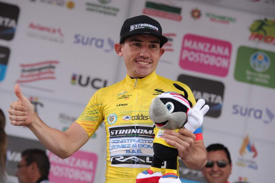 Aristóbulo Cala, ciclista santandereano, defenderá su liderato en la crono individual. / Mauricio Alvarado