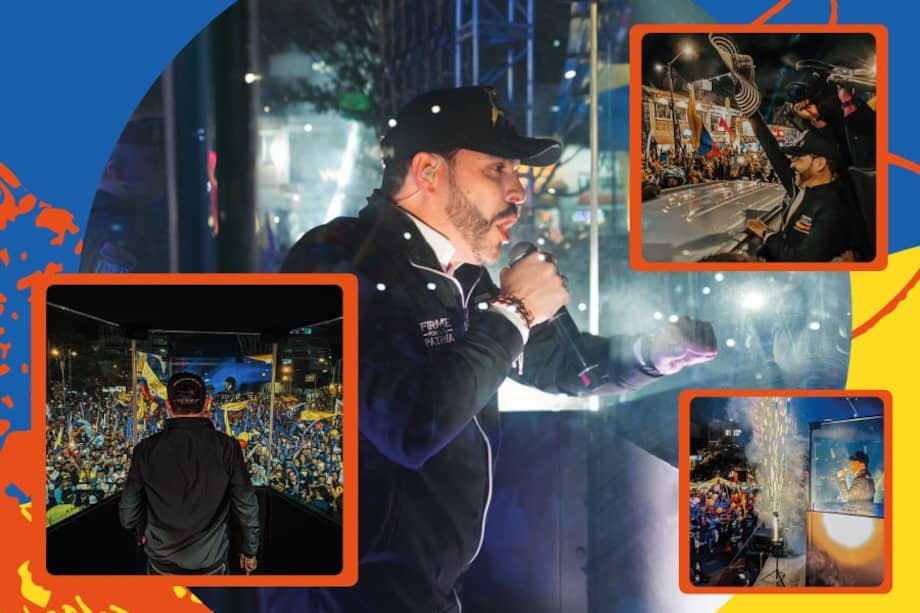 Antes de pasar por Barranquilla y Medellín, Abelardo de la Espriella hizo su cierre de campaña en la Plaza de Lourdes en Bogotá.