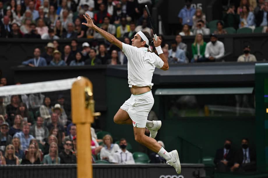 El suizo Roger Federer llegó a 105 partidos ganados en el Abierto de Wimbledon.