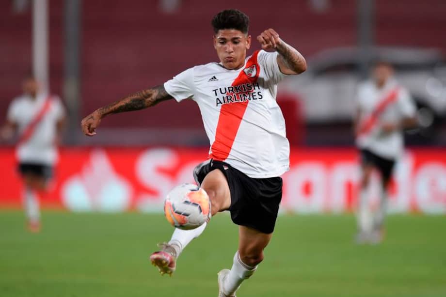 Jorge Carrascal, futbolista colombiano de River Plate.
