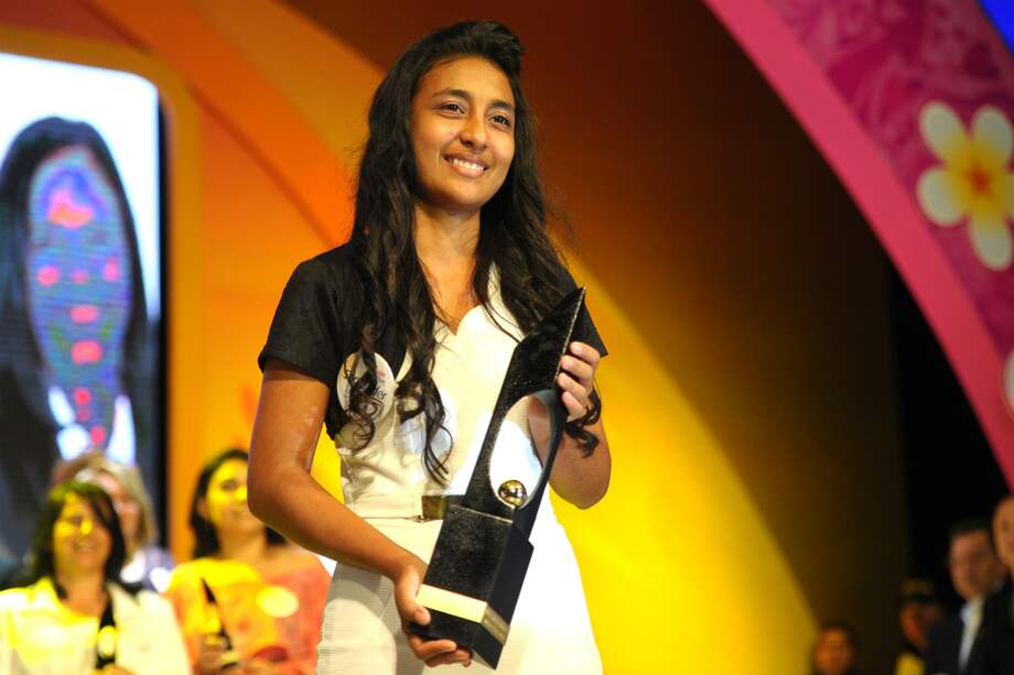 La santandereana Yully Andrea mora es la Mujer Cafam 2017. / Cristian Garavito