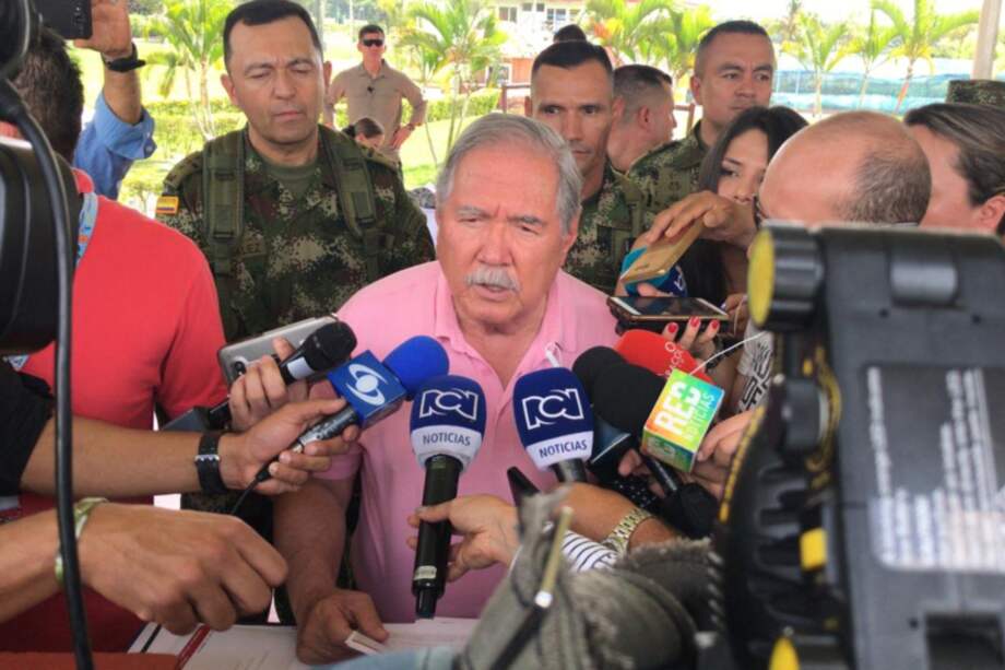 El ministro de defensa Guillermo Botero afirmó que la seguridad del presidente Iván Duque fue reforzada. / Cortesía Ministerio de Defensa.