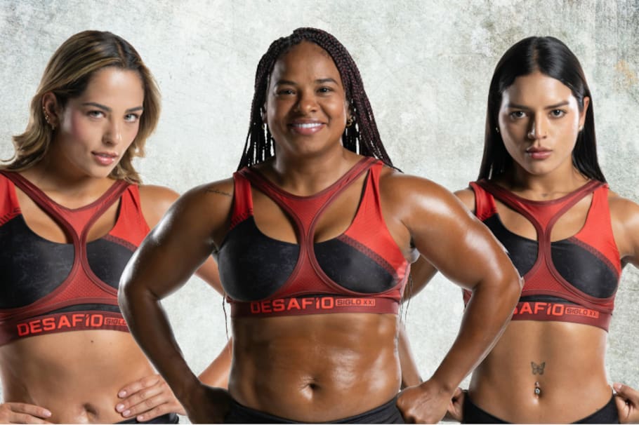 Tina, Mencho y Katiuska, participantes del 'Desafío del Siglo XXI'.