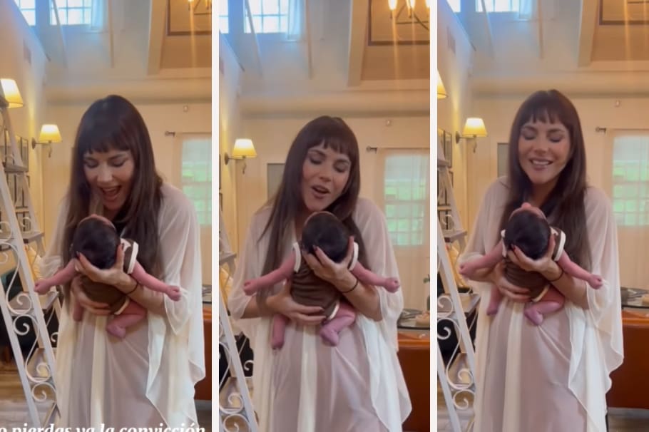 Carolina Gaitán subió un video a sus redes sociales que dejó a todos con lágrimas en los ojos. Aparece cantándole a su bebé recién nacido. ¿Lo viste?