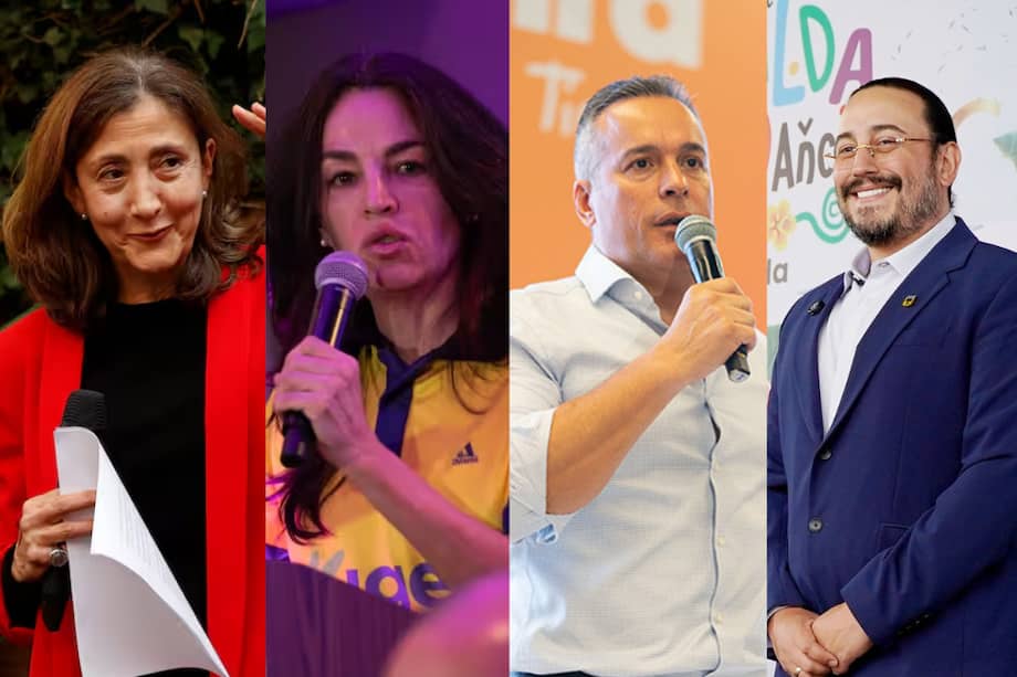 Ingrid Betancourt, Sofía Gaviria, Mauricio Salazar y Juan Diego Patiño.