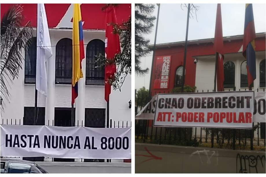 A comienzos de semana apareció una valla en el Partido Liberal que decía "Hasta nunca 8.000"; poco después del anuncio de la renuncia de Ernesto Samper al Partido, apareció otra que se sobrepuso y que decía: "Chao Odebrecht".