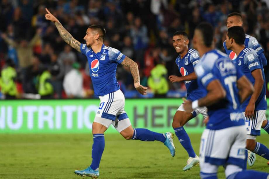 Arango marcó el tanto con el que el cuadro embajador cerró el partido. / Gustavo Torrijos- El Espectador