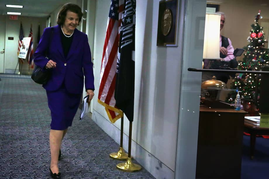 Dianne Feinstein, presidenta demócrata de la comisión que investigó las torturas de la CIA. / AFP