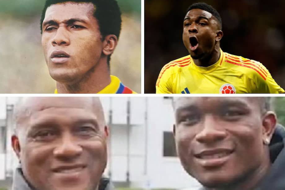 Manuel Acisclo Córdoba (izq) y su hijo Jhon Córdoba.