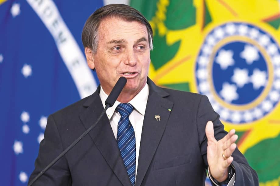 Cientos de camiones llegaron a Brasilia este sábado para una manifestación de apoyo al presidente de ultraderecha Jair Bolsonaro,