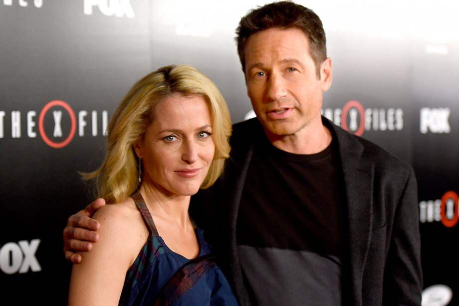 Los actores Gillian Anderson y David Duchovny. / AFP