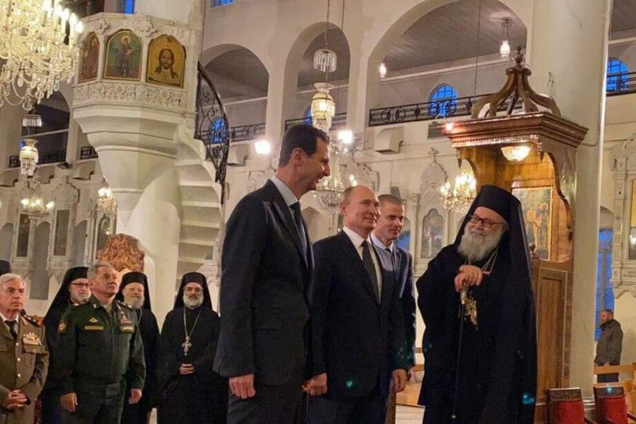 El presidente de Rusia, Vladimir Putin, junto a su homólogo sirio Bashar al Asad. / EFE