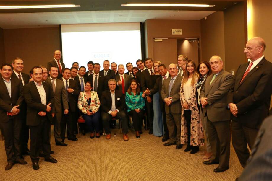 Sectores del Partido Conservador adhirieron a la campaña de Iván Duque, tras una cena la noche de este martes. El anuncio oficial será la mañana de este miércoles. / Cortesía