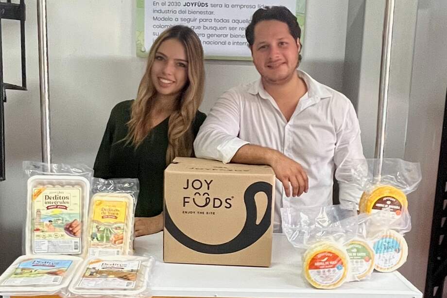 Ellos son Valeria Hurtado Jorge Cerón, los emprendedores detrás de "JOYFÜDS".