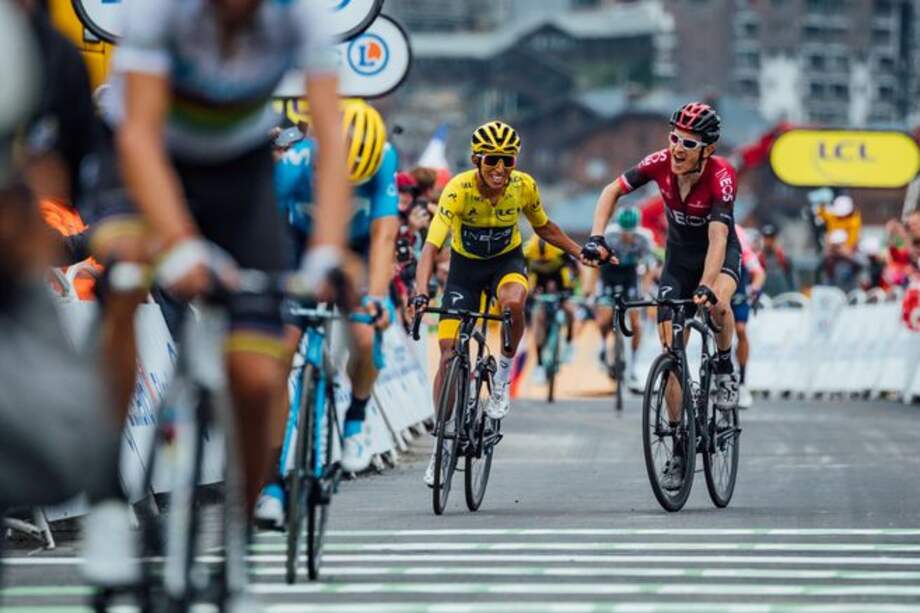 Geraint Thomas y Egan Bernal, los dos grandes líderes del Ineos no cumplieron sus objetivos de esta temporada.