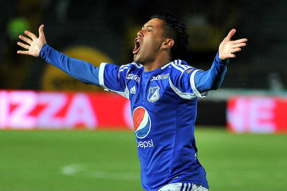 José Luis Tancredi celebrando el gol que le marcó el sábado a Equidad. / Luis Ángel