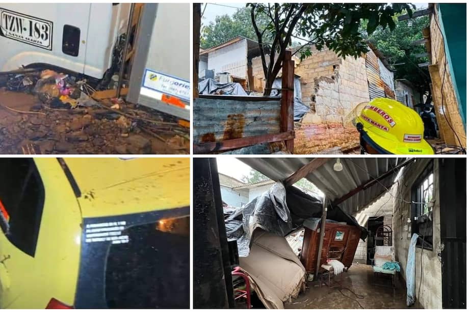 La emergencia dejó al menos 55 personas afectadas, con viviendas destruidas y vehículos cubiertos de lodo.