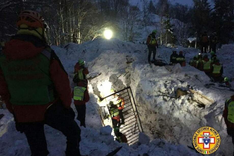 EFE / Servicios de rescate Corpo Nazionale Soccorso Alpino e Speleologico