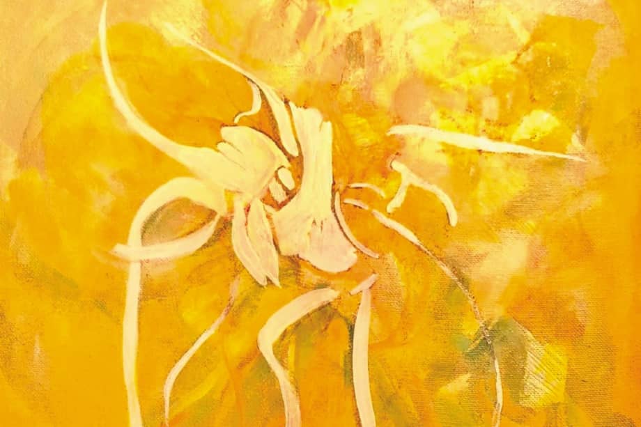 Las pinturas de Pilar Copete van más allá de los colores tradicionales vistos en la naturaleza.