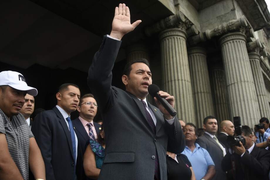 El presidente de Guatemala, Jimmy Morales, escogió a la nueva Fiscal. / AFP