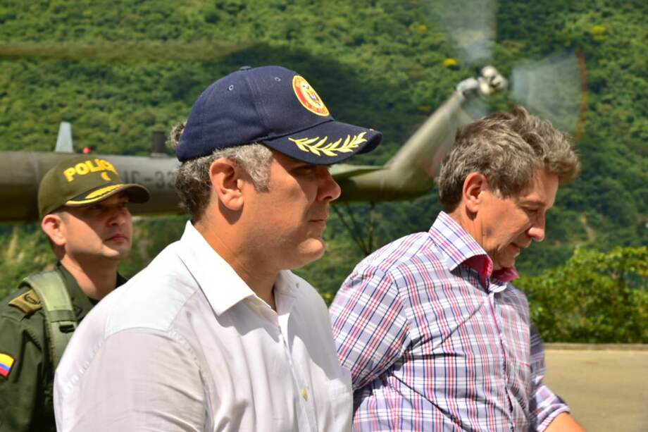 Fue uno de los ejes centrales del encuentro entre el presidente saliente y el entrante.
/ Prensa Iván Duque