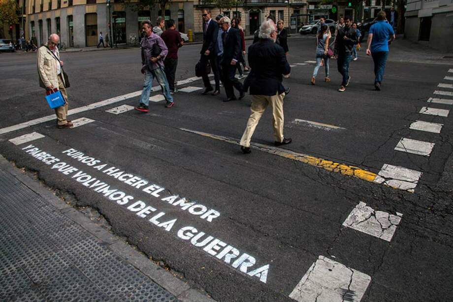 El proyecto 'Te comería a versos' se realizó en Madrid y Barcelona durante 2014. /Cortesía Boa Mistura
