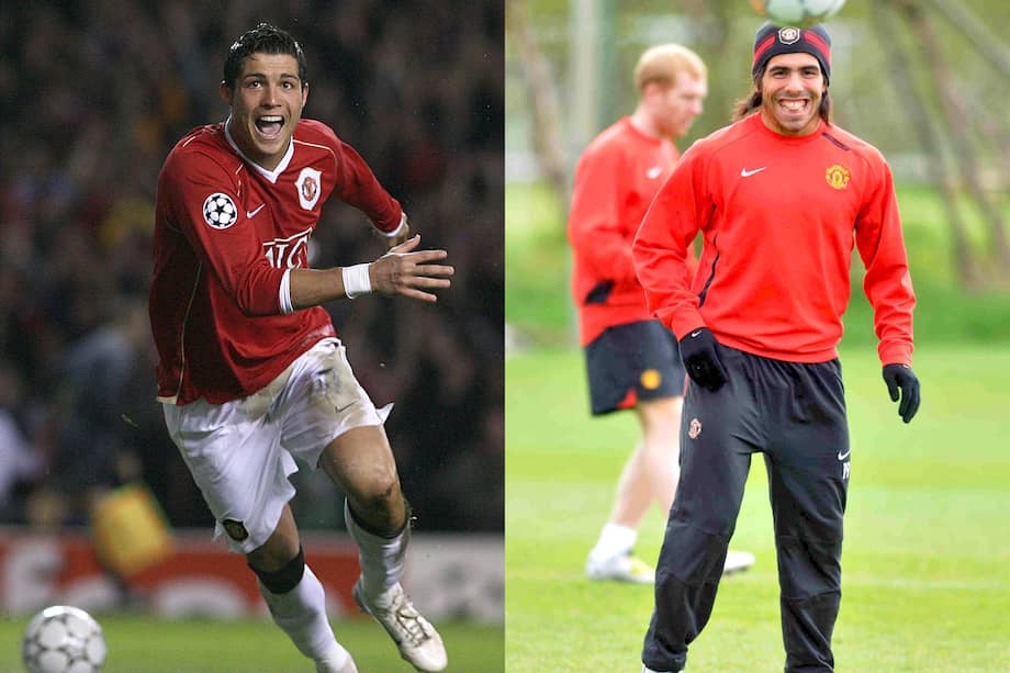 Cristiano Ronaldo y Carlos Tevez están de cumpleaños. Fueron compañeros en el Manchester United.