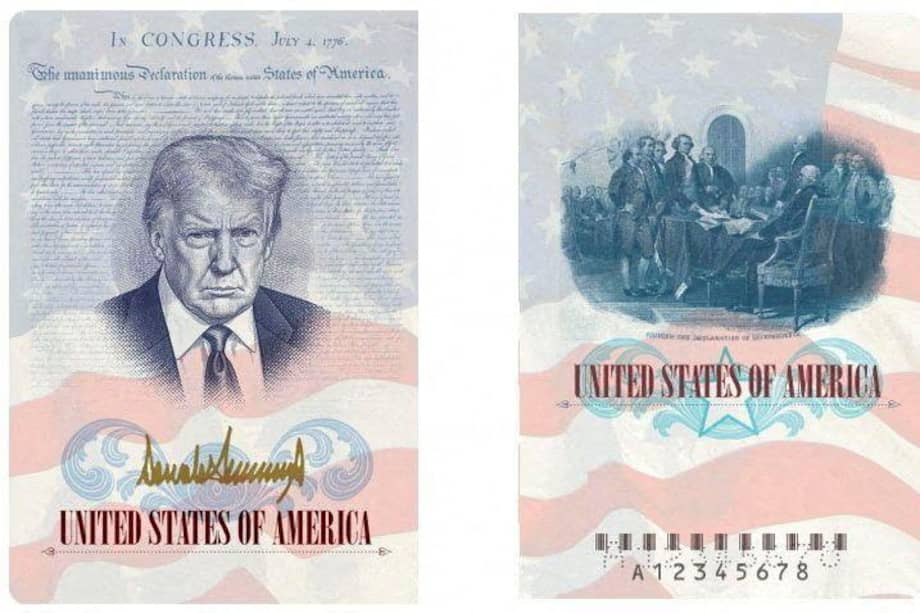 Según el Departamento de Estado, se expedirán unos 40.000 pasaportes con la imagen de Donald Trump.