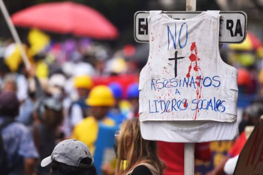 Imagen de referencia. En 2024, Indepaz registró el asesinato de 173 líderes sociales en el país.