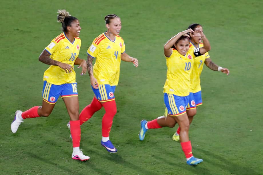 Las jugadoras de la selección de Colombia, en Cali.