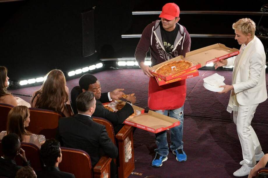 Ellen DeGeneres presentando los Óscar 2014.