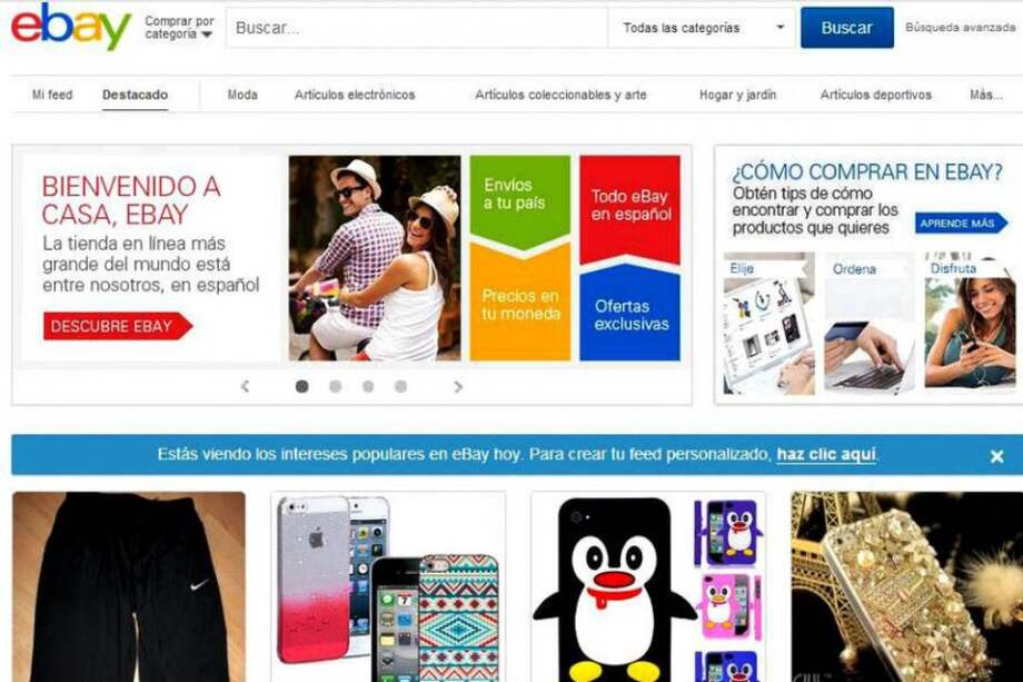 Latinos podrán comprar en eBay en su idioma