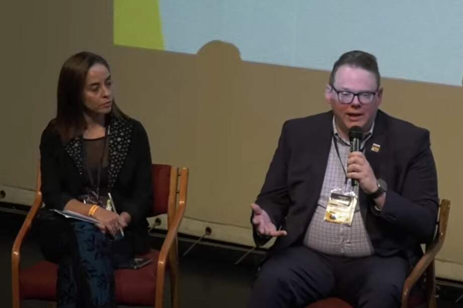 Diana Ángel, vicepresidenta de ACA, y Duncan Crabtree-Ireland, jefe negociador de SAG-AFTRA en la más reciente huelga de Hollywood.