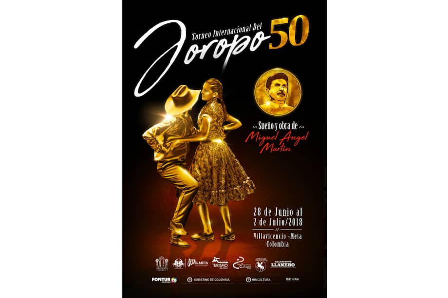 Afiche oficial del '50 Torneo Internacional del Joropo', que tendrá lugar del 28 de junio al 2 de julio. / Cortesía