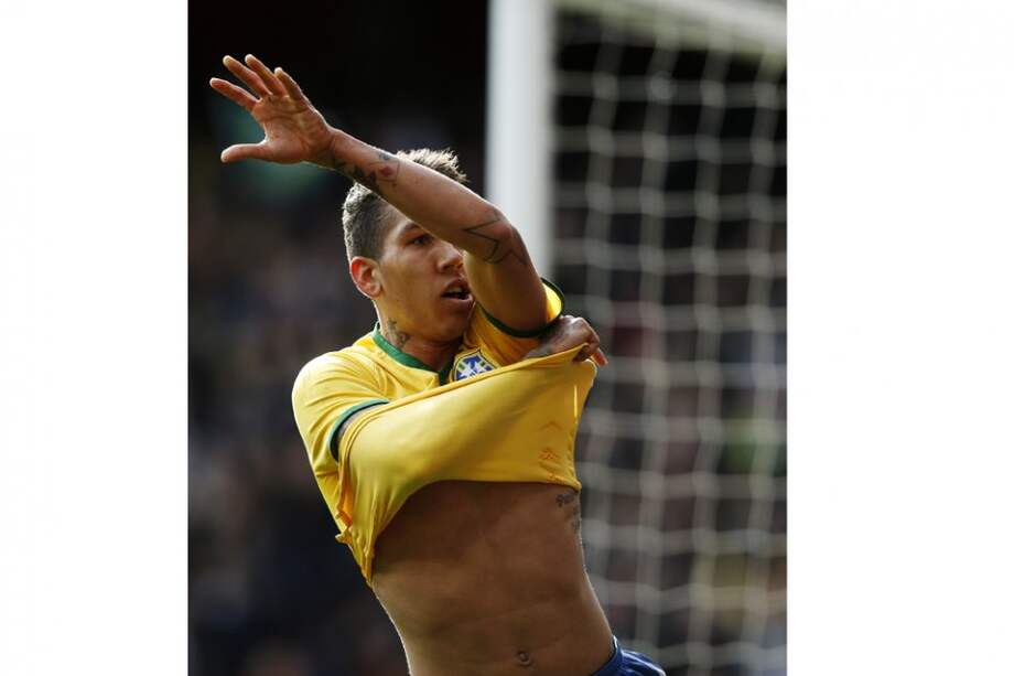 Firmino marcó el gol de la victoria para el combinado brasileño. Foto: AFP