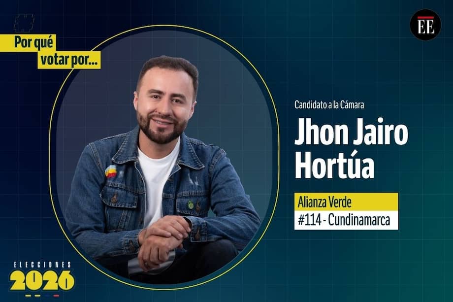 Jhon Jairo Hortúa candidato a la Cámara.