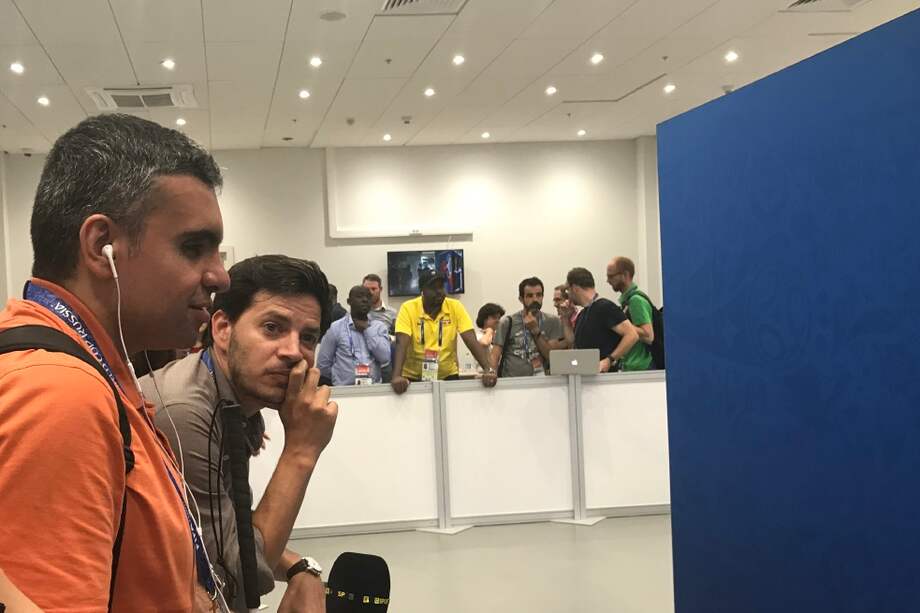 El iraní Mani Djazmi, reportero invidente de la BBC Global News Radio. / Fabián Rozo