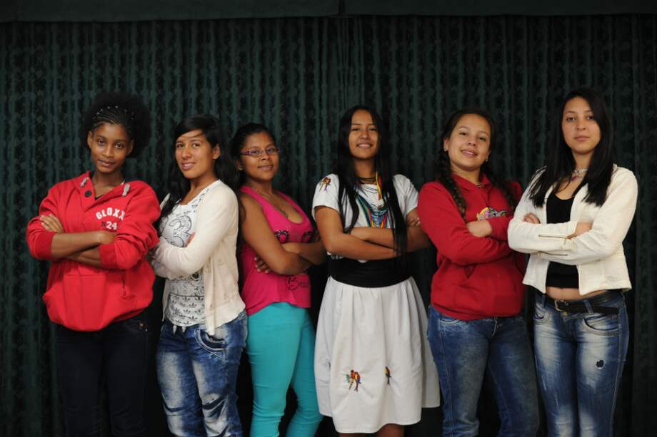 Más de 20 mujeres jóvenes de 6 departamentos de Colombia llegaron a Bogotá para exponer su agenda política antes autoridades gubernamentales y entidades internacionales. / Mauricio Alvarado.