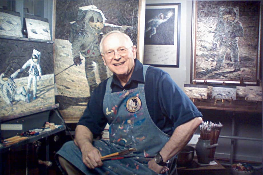 Alan Bean se dedicó a la pintura tras su retiro de la Nasa, en 1981. / NASM – Matthew Bisanz
