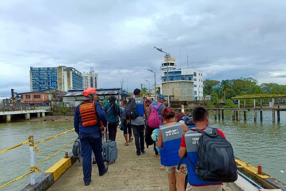 Los encargados del rescate fueron de la Unidad de Reacción Rápida de la Armada Nacional tras una operación de búsqueda.