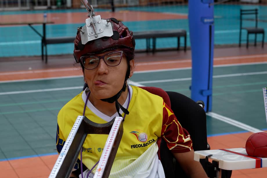 Laura García, jugadora de boccia.
