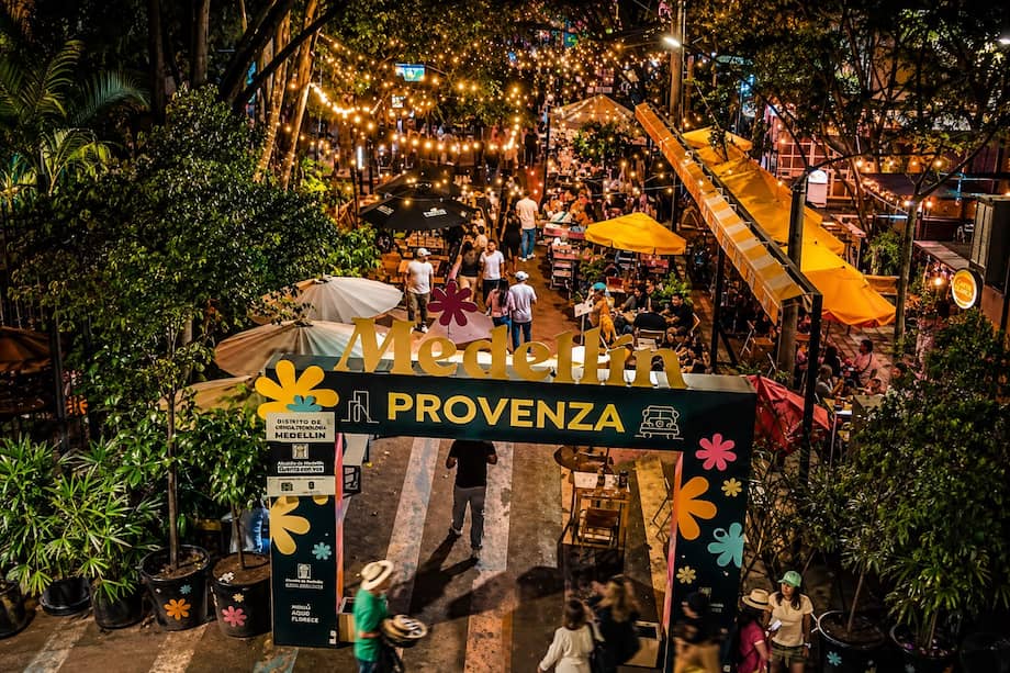 Provenza, uno de los sectores más turísticos de Medellín (Antioquia), es reconocido por sus bares, restaurantes y discotecas.