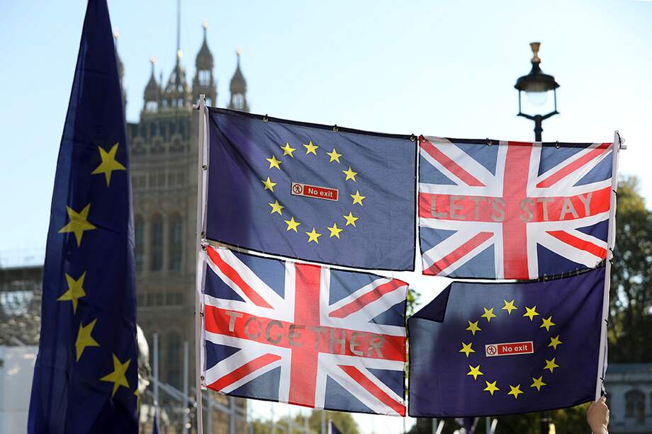 Marchas anti-Brexit en Londres. / Bloomberg