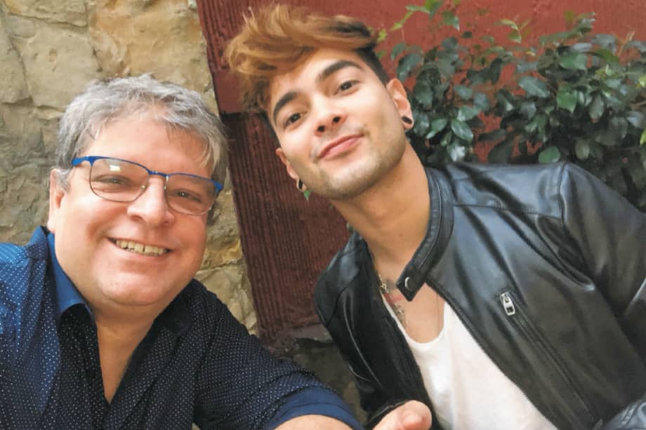 Juan Pablo Jaramillo y el columnista de El Espectador Aldo Cívico. / Andrés Oyela